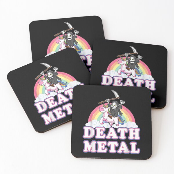 Item preview,  Death Metal Rock Music Rainbow Grim Reaper Unicorn designed and sold by lindafrances.