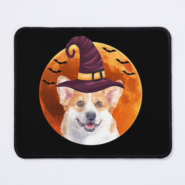 Item preview, Cute corgi dog with witch hat designed and sold by alaechamlal.