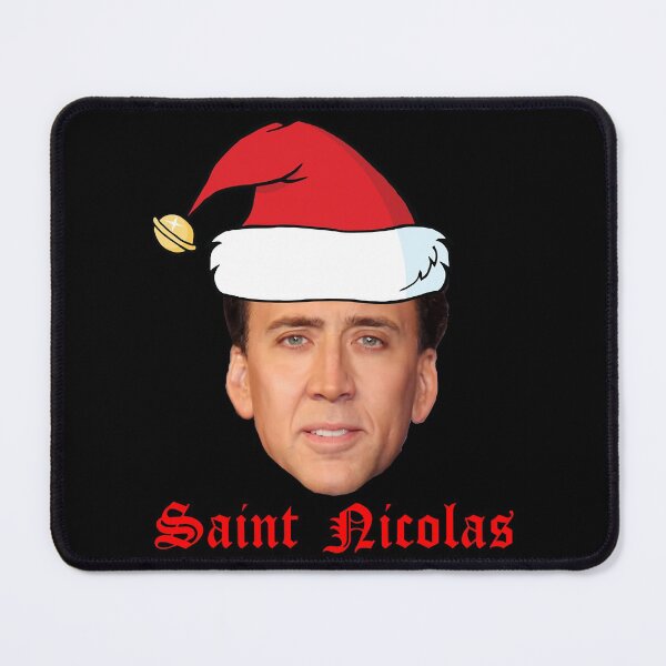 Item preview, Nicolas Cage Stage Name Actor Filmmaker Coppola Received Many Awards Saint  Christmas Card Cute Fans designed and sold by NicolasCageHine.