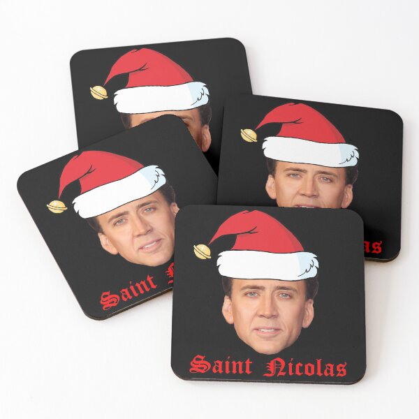 Item preview, Nicolas Cage Stage Name Actor Filmmaker Coppola Received Many Awards Saint  Christmas Card Cute Fans designed and sold by NicolasCageHine.