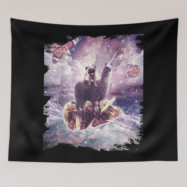 Item preview,  Pug Llama Unicorn Pizza Taco designed and sold by lindafrances.
