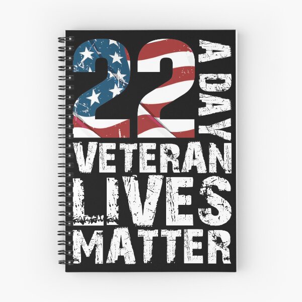 Item preview, 22 a day veteran lives matter designed and sold by AEGMEDIA.