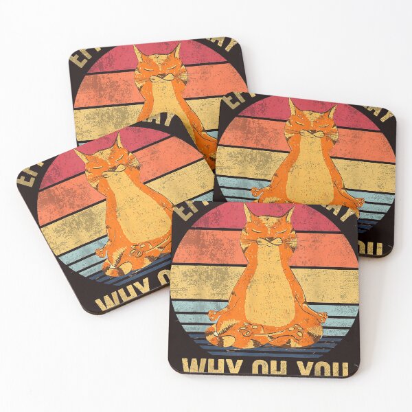 Item preview, Vintage Cats Yoga Lover Funny Eff You See Kay Why Oh You designed and sold by DonetTrent.