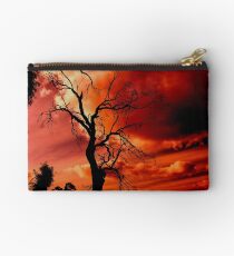 red sky at night Studio Pouch