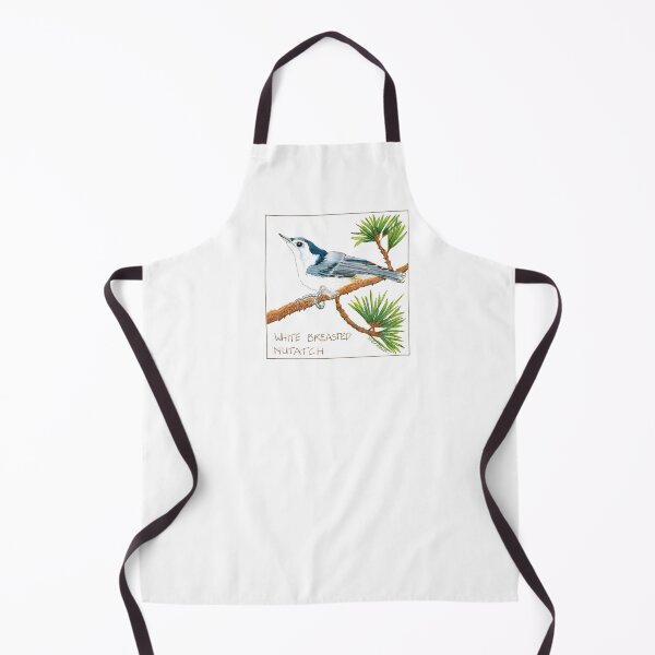 Item preview, White Breasted Nuthatch in Pine Tree designed and sold by Stephanie Sipp.