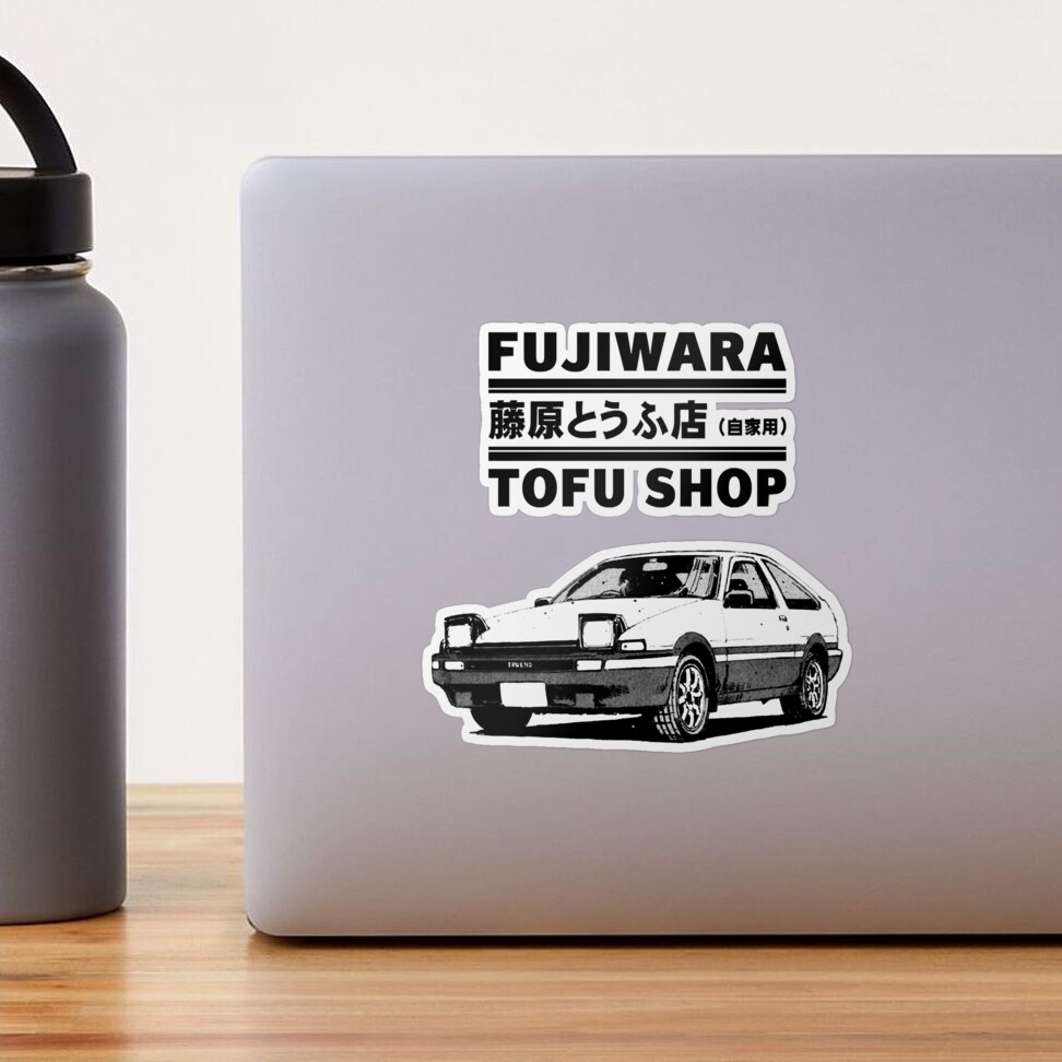 Fujiwara Tofu Shop (AE86 Initial-D Graphic) Sticker – Grafixpressions