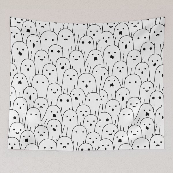 Item preview, Army of Cute Little White Ghost designed and sold by HighEndLowCost.