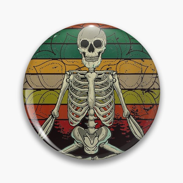 Item preview, Vintage Eff You See Kay Why Oh Funny Skeleton Doing Yoga designed and sold by DonetTrent.