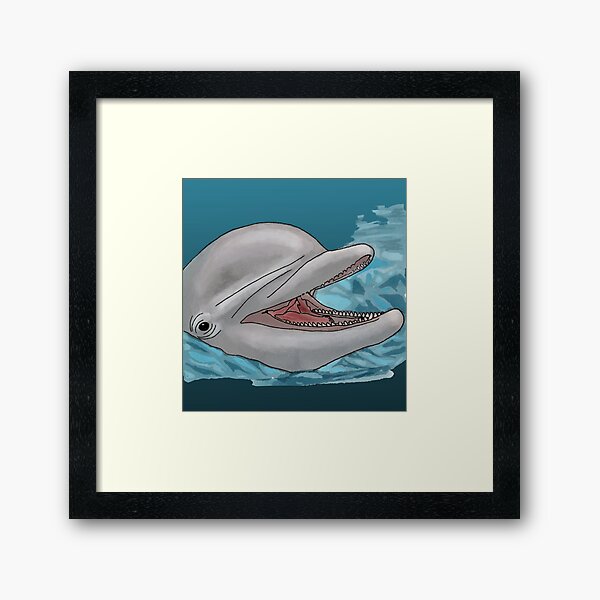 Item preview, Smiling Dolphin in Water designed and sold by BunnyBizarre.