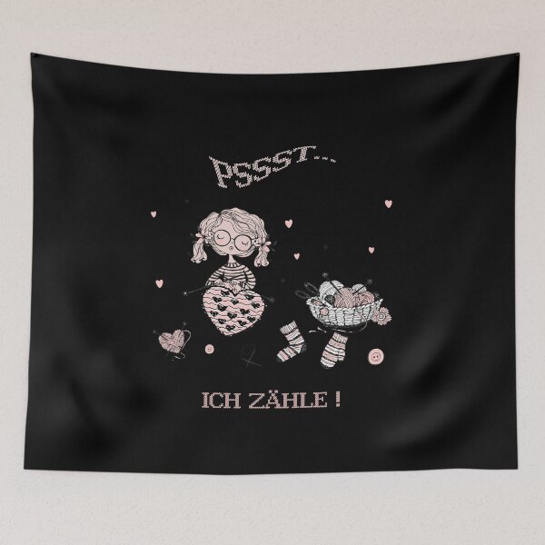 Item preview, Knitting - Psst I'm counting! Knitter saying designed and sold by Shirt-Designs.