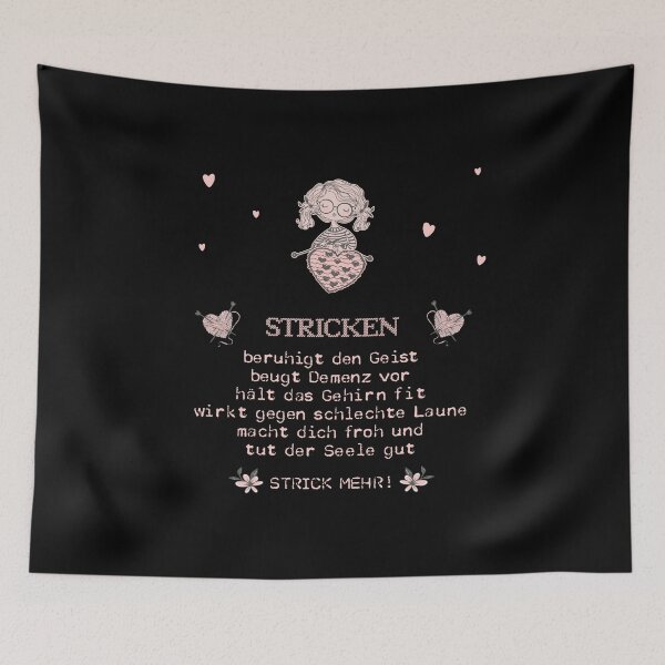 Item preview, Knitting calms the mind and is good for the soul designed and sold by Shirt-Designs.