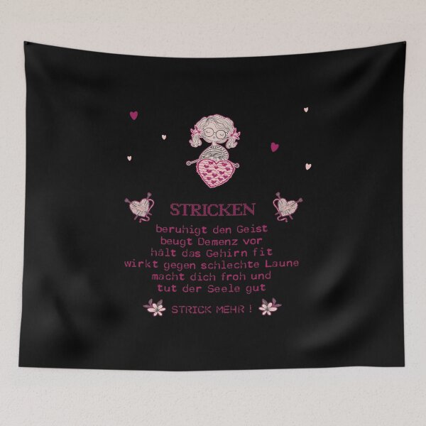 Item preview, Knitting calms the mind and is good for the soul designed and sold by Shirt-Designs.