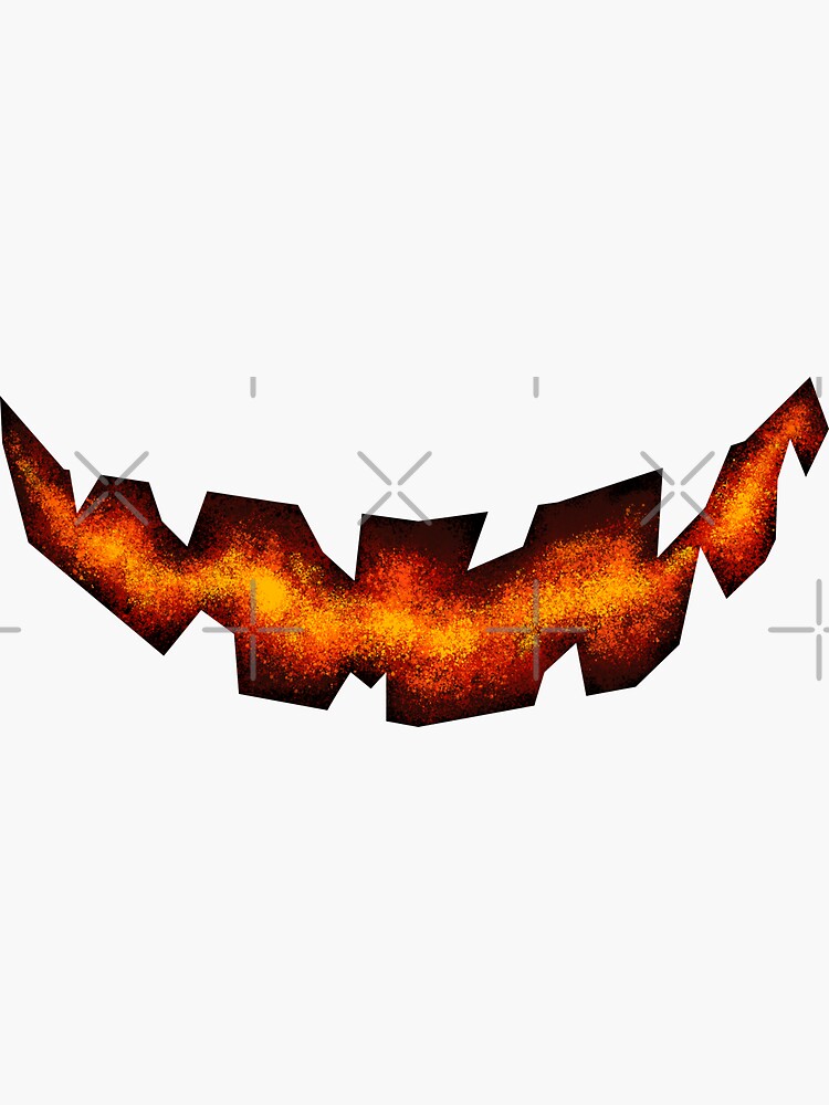 "Jack O lantern Mouth" Sticker by Walkcircle | Redbubble