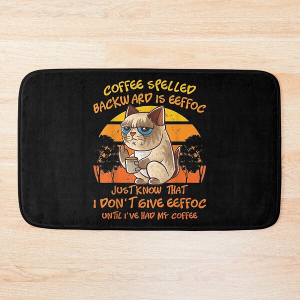 Item preview,  Coffee Spelled Backwards Eeffoc Cat Kitten designed and sold by lindafrances.