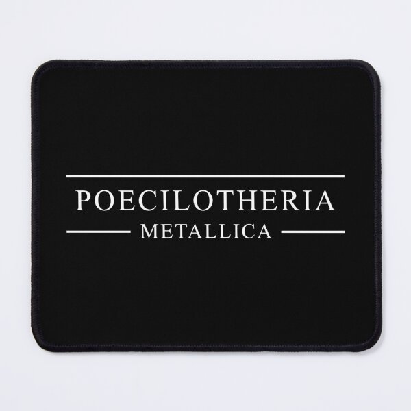 Item preview, Poecilotheria metallica ornament tarantula spider latin name scientific text designed and sold by Avicularious.
