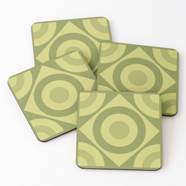 Item preview, Geometric Pattern: Rondel Diamond: Olive designed and sold by Red Wolf.