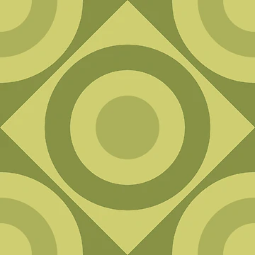 Artwork thumbnail, Geometric Pattern: Rondel Diamond: Olive by Red Wolf