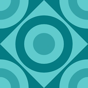 Artwork thumbnail, Geometric Pattern: Rondel Diamond: Ocean by Red Wolf
