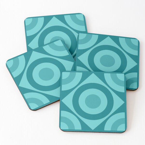 Item preview, Geometric Pattern: Rondel Diamond: Ocean designed and sold by Red Wolf.