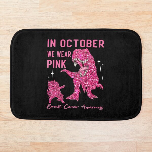 Item preview, T-Rex en octubre usamos unicornio rosa de cáncer de mama designed and sold by Dananestore.