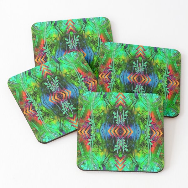 Item preview, Leaves Fantasy Psychedelic Abstract Pattern, 2, Graphic Psychedelic Abstract Art, Inspired by Nature-floral abstract art, Graphic Psychedelic Abstract Art, Inspired by Nature-floral abstract art designed and sold by Adri Barnard.