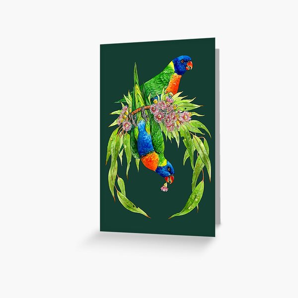 Rainbow Lorikeets Greeting Card