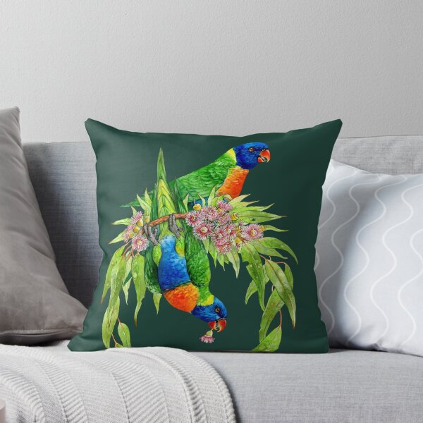 Item preview, Rainbow Lorikeets Native Wreath designed and sold by Pip Tacla.