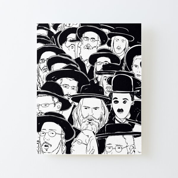 2 OF 3 - Triptych. Where is Charlie Canvas Mounted Print