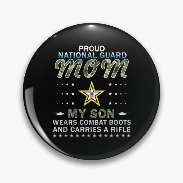 Item preview,  Son Wears Combat Boots Proud National Guard Mom designed and sold by lindafrances.