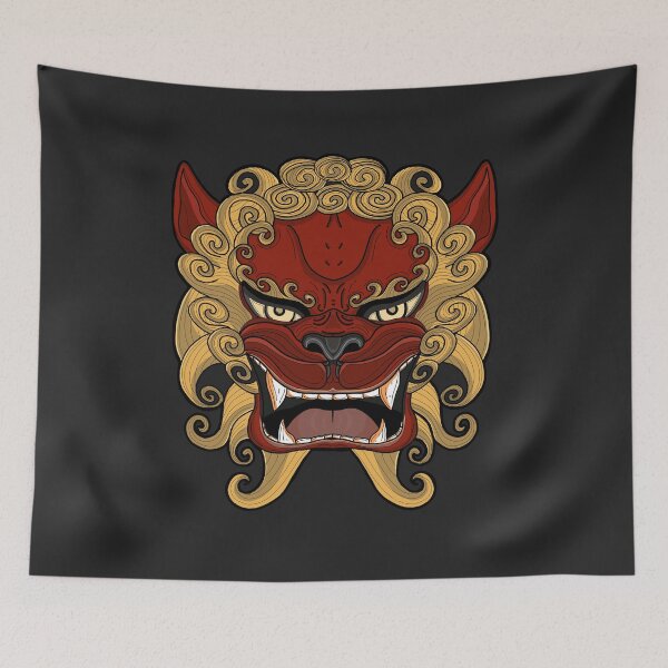 Item preview, Fu dog designed and sold by Purplepugprints.