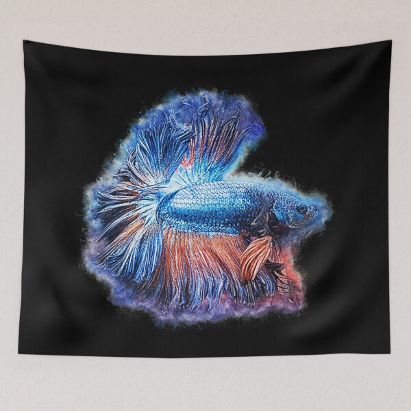 Item preview, Fighting Fish Rosetail - Betta splendens designed and sold by AquariumLutter.