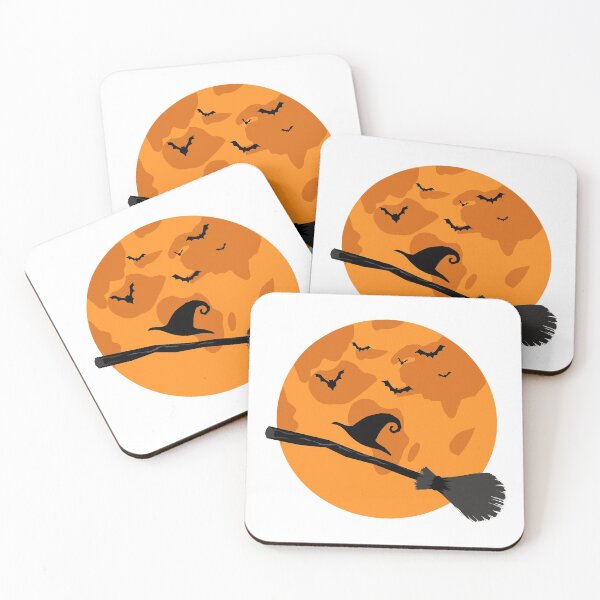 Item preview, Halloween For Family Broom Witch Hat black and orange designed and sold by istoriadesign.