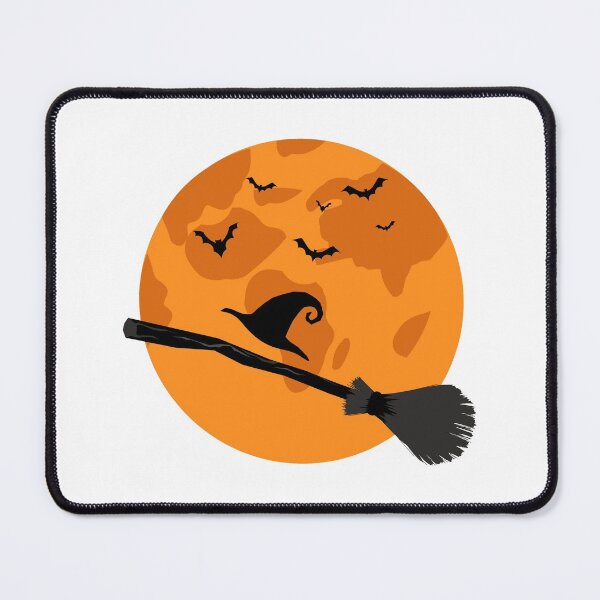 Item preview, Halloween For Family Broom Witch Hat black and orange designed and sold by istoriadesign.