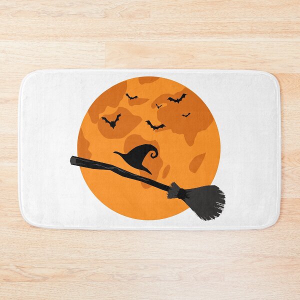 Item preview, Halloween For Family Broom Witch Hat black and orange designed and sold by istoriadesign.