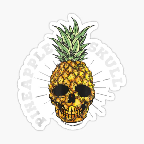 Item preview,  Pineapple Skull Hawaiian Beach Party designed and sold by lindafrances.