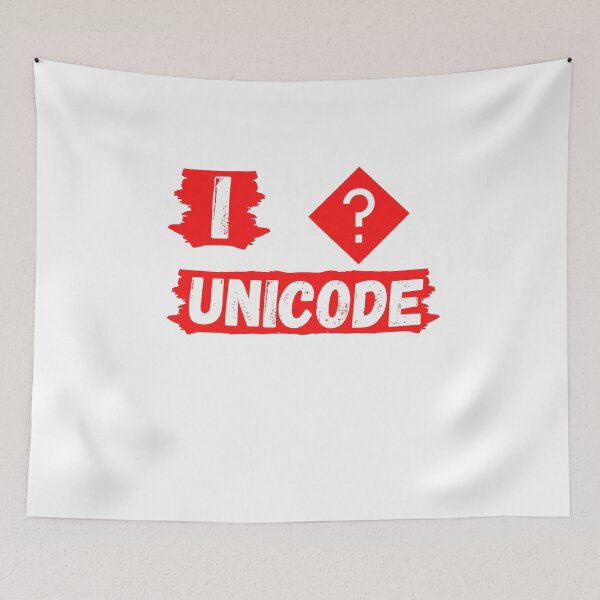 Item preview, I UNICODE. designed and sold by rooster23647.
