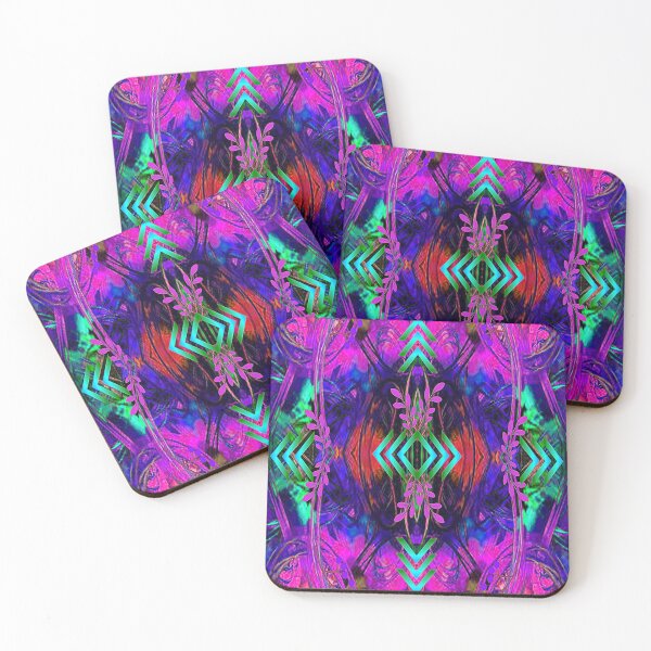 Item preview, Leaves Fantasy Psychedelic Abstract Pattern, 4, Graphic Psychedelic Abstract Art, Inspired by Nature-floral abstract art, Graphic Psychedelic Abstract Art, Inspired by Nature-floral abstract art designed and sold by Adri Barnard.