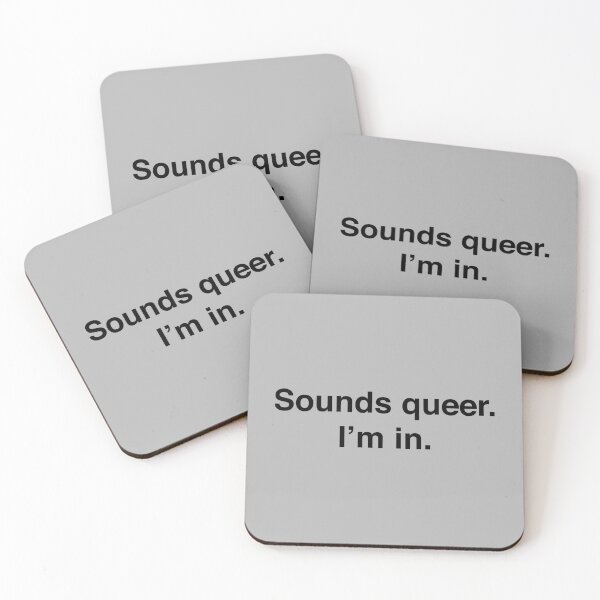 Item preview, Sounds queer. I’m in. Black designed and sold by BeRudeShop.