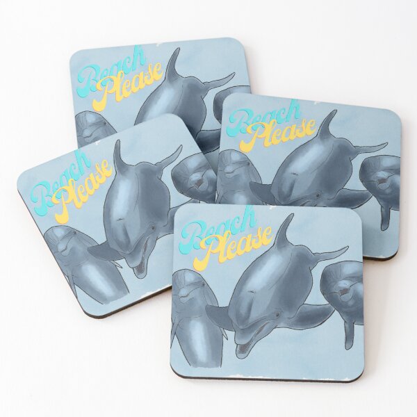 Item preview, Dolphin Beach Pool Party - Dolphin Squad - Bottlenose Dolphins designed and sold by BunnyBizarre.