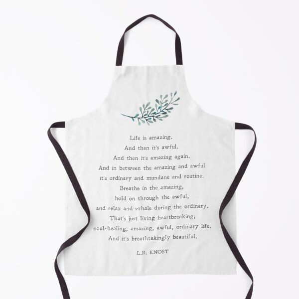 Item preview, Life is Amazing | L.R. Knost | Poem | Literature | Motivation | Inspiration | Wall Art | Minimalist | Quote | Physical Print designed and sold by SmashingInkster.
