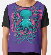 Octupus & Coral Chiffontop