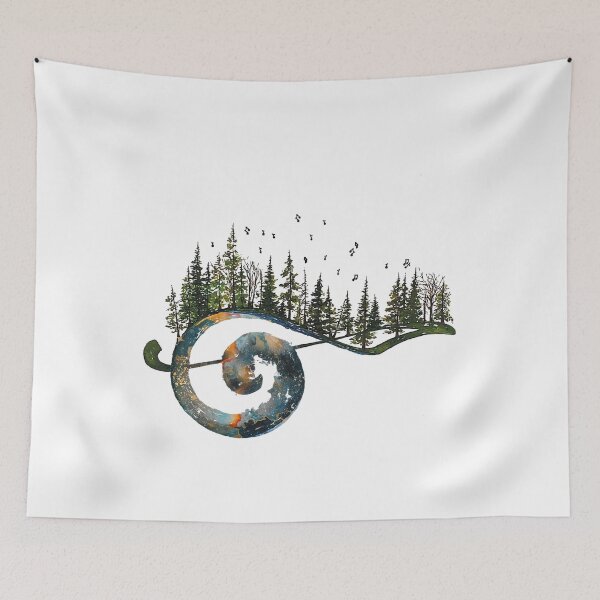 Item preview, Musical Notes Artwork - Nature Music  designed and sold by Uncer59.