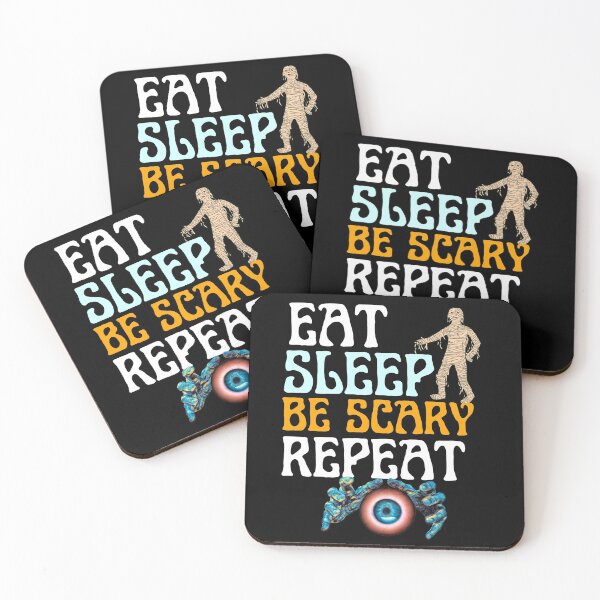 Item preview, Eat Sleep Be Scary Repeat Creepy Mummy Spooky Hands Around Eye Halloween designed and sold by RGRamsey.
