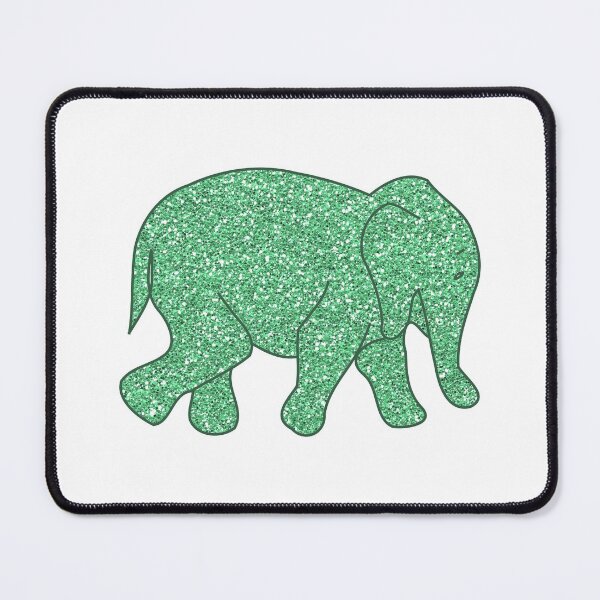 Item preview, Green glitter elephant designed and sold by Lolly's Lane Shoppe.