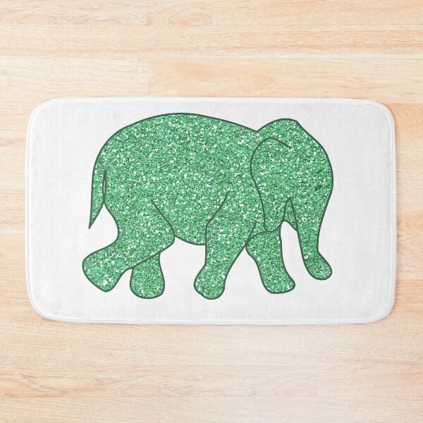 Item preview, Green glitter elephant designed and sold by Lolly's Lane Shoppe.