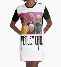 Goldene Mädchen Mädchen Mädchen T-Shirt Kleid
