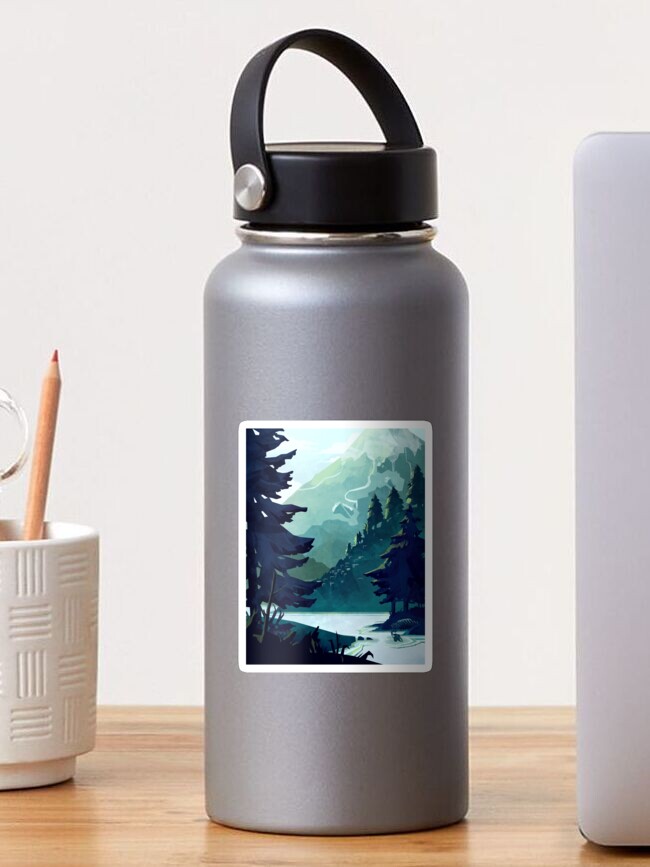 Imagen 1 de 3, Pegatina con la obra bosques, diseñada y vendida por MicaelaDawn.