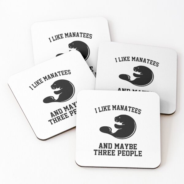 Item preview, manatees lover  funny sarcastic saying offended I Like Manatees And Maybe Three People funny Meme Gift for Best Friend boyfriend girlfriend designed and sold by joygift369.