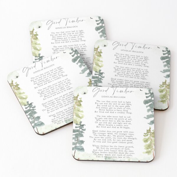 Item preview, Good Timber | Douglas Malloch | Poem | Watercolor | Mormon | LDS | Illustrated | Inspiration | Wall Art | Physical Print designed and sold by SmashingInkster.