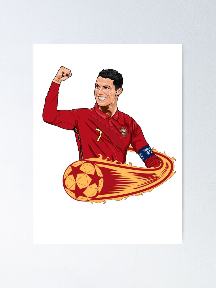 Póster «Dibujo de Cristiano Ronaldo» de PuTaTeeShop | Redbubble